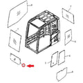 Glass 20Y5451812 for Komatsu PC300HD PC300LL PC340 PC350 PC350LL PC400 PC450
