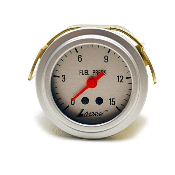 Livorsi Boat Fuel Pressure Gauge GMFP15PLPL - 2 Inch Silver