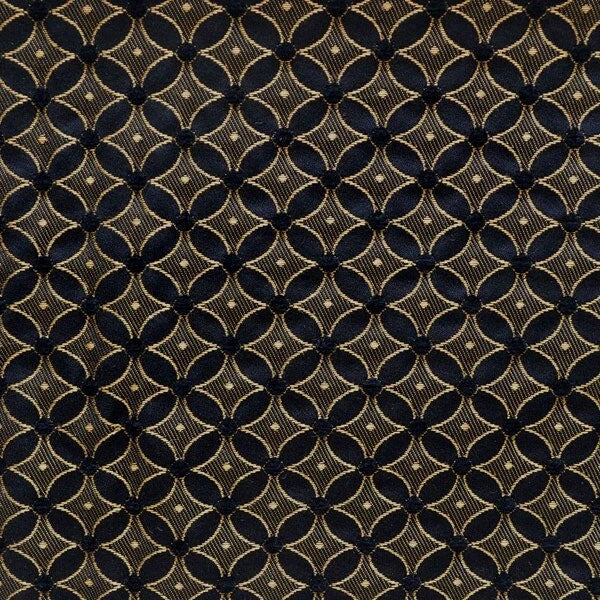 Four Winns Boat Fabric 047-1078 - Cairo Black Gold 55 Inch (YD)