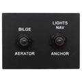 Lowe Boat Toggle Switch Panel F2102266292 - 18 - 20 Waterfowl Plastic