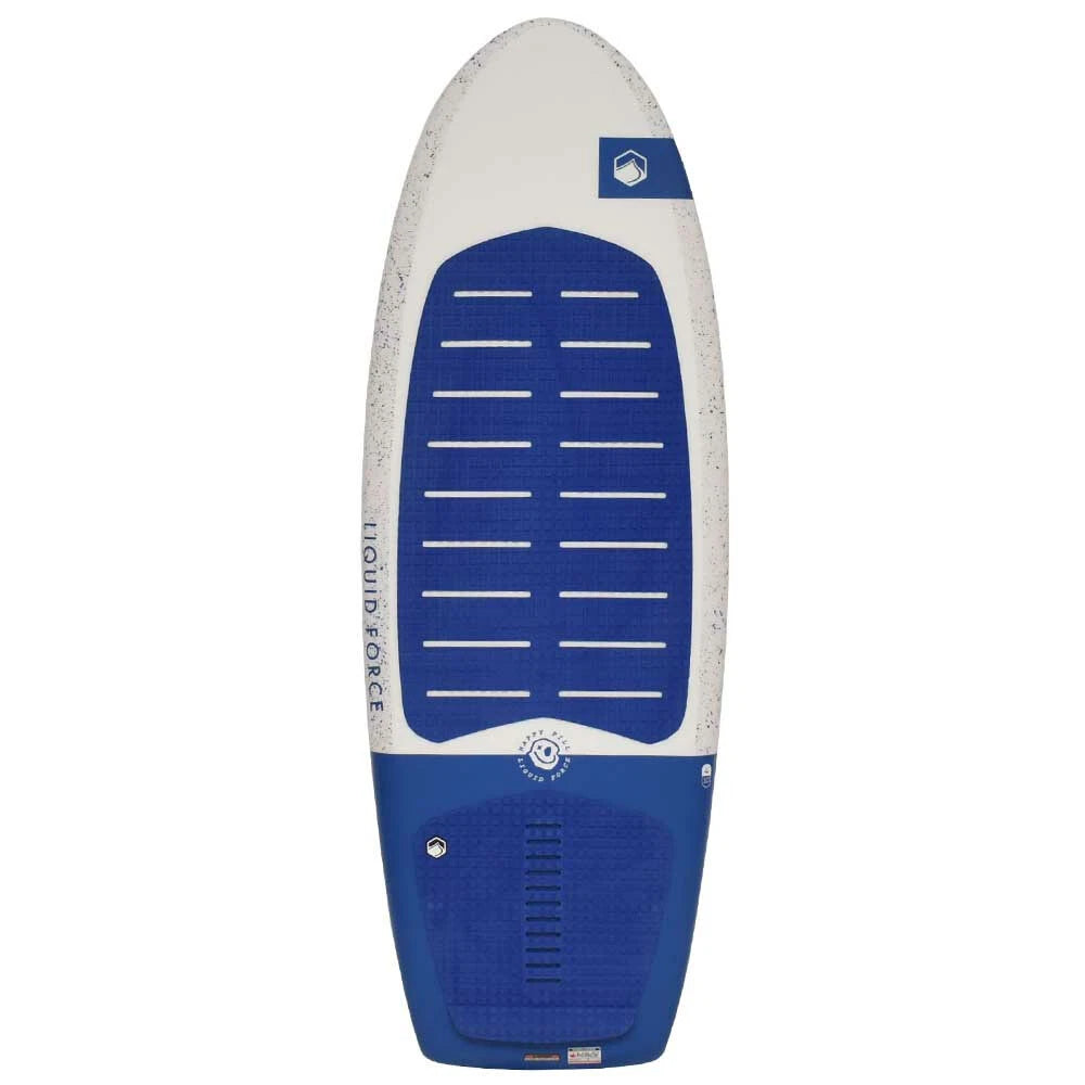 Liquid Force Boat Happy Pill Wakesurf Board 22377122 - 4.10 FT White Blue