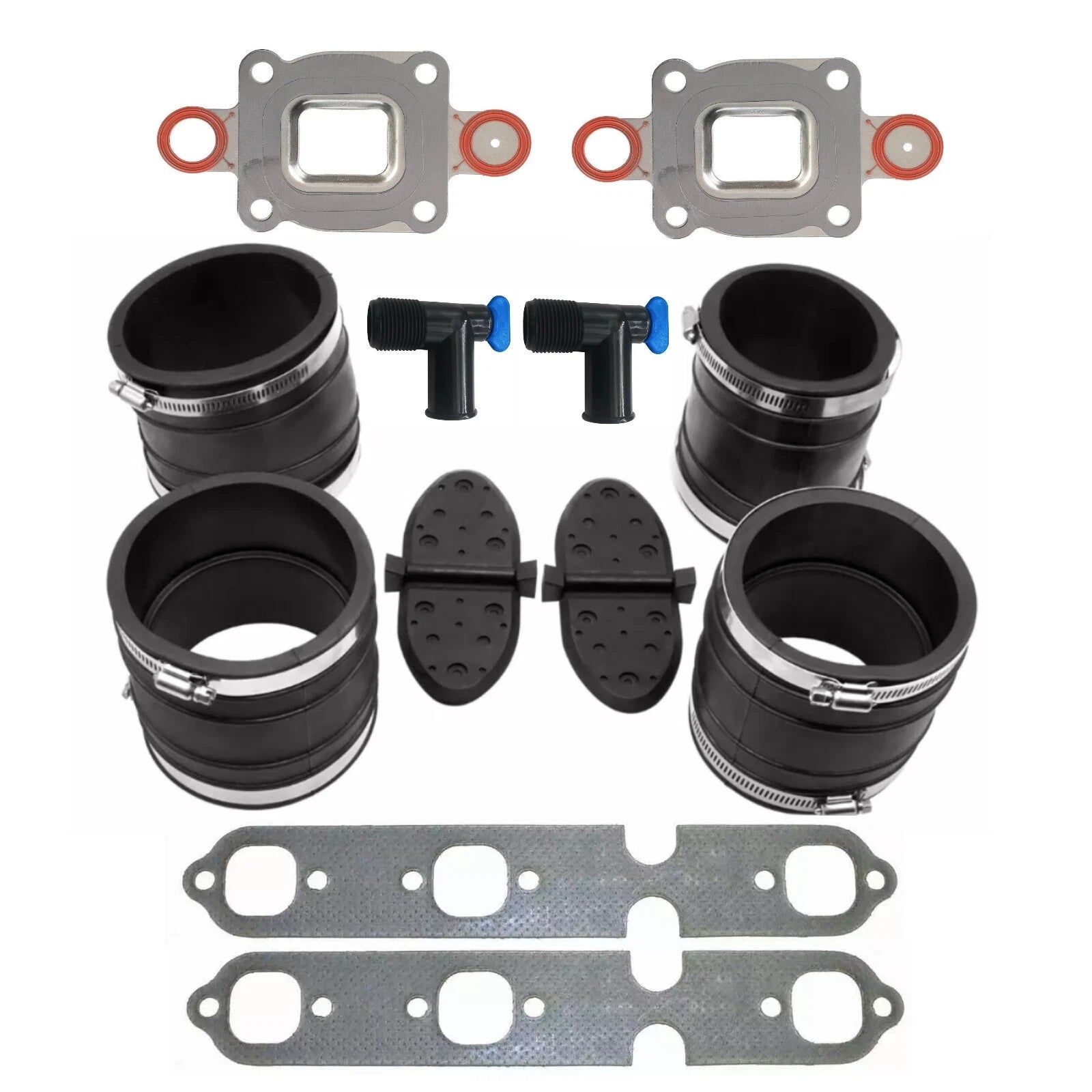 Mercruiser GM V6 Dry Joint Exhaust Bellow Closed Cooling Kit 4" 864850A02 99757