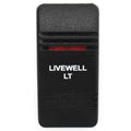 Carling Boat Contura III Rocker Switch Actuator - Livewell Light Lit