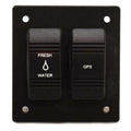Parker Boat Switch Panel 134618 - 3 1/4 X 3 Inch Black