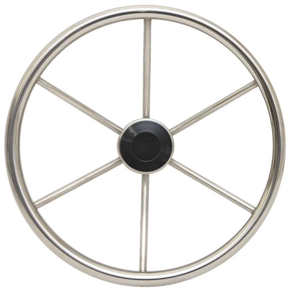 Boat Destroyer Steering Wheel 1425 - 14 Inch Stainless Polished