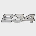 Mako Boat Raised Emblem Decal 164672 - 234 CC Black Silver Sticker