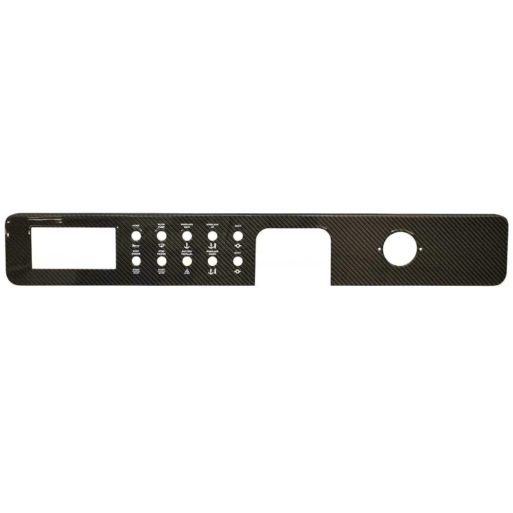 Sea Ray Boat Blank Dash Switch Panel 740115071 - Carbon Fiber