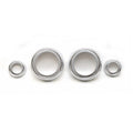 Boat Gauge Bezel Set - Silver Plastic 4PC