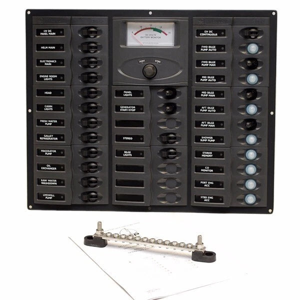 Deluxe BEP Boat Breaker Switch Panel 81-146-0001-01 - 12 Volt