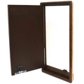 Cobalt Boat Cabinet Door CB402432 - Dark Brown Wood with Latch