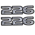 Rinker Boat Decals - 226 Captiva Gray Stickers (pair)