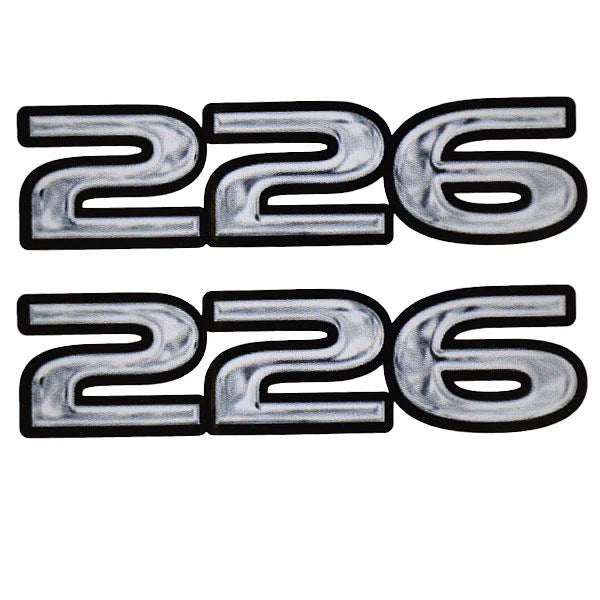 Rinker Boat Decals - 226 Captiva Gray Stickers (pair)