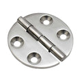 Fountain Boat Round Surface Hinge - 2 1/2 Inch Stainless Steel