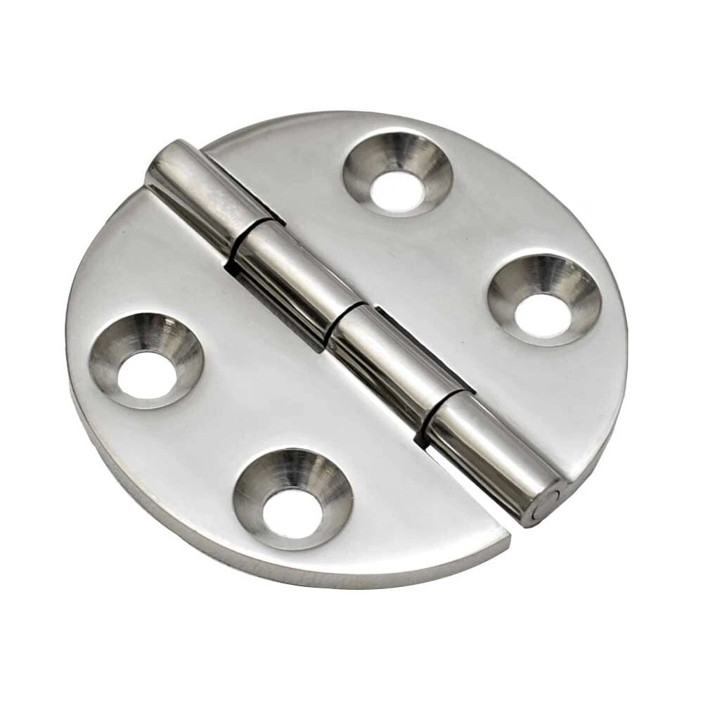 Fountain Boat Round Surface Hinge - 2 1/2 Inch Stainless Steel