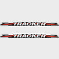 Tracker Boat Logo Decal Sticker 336358 - 32 1/2 Inch Black Red (pair)