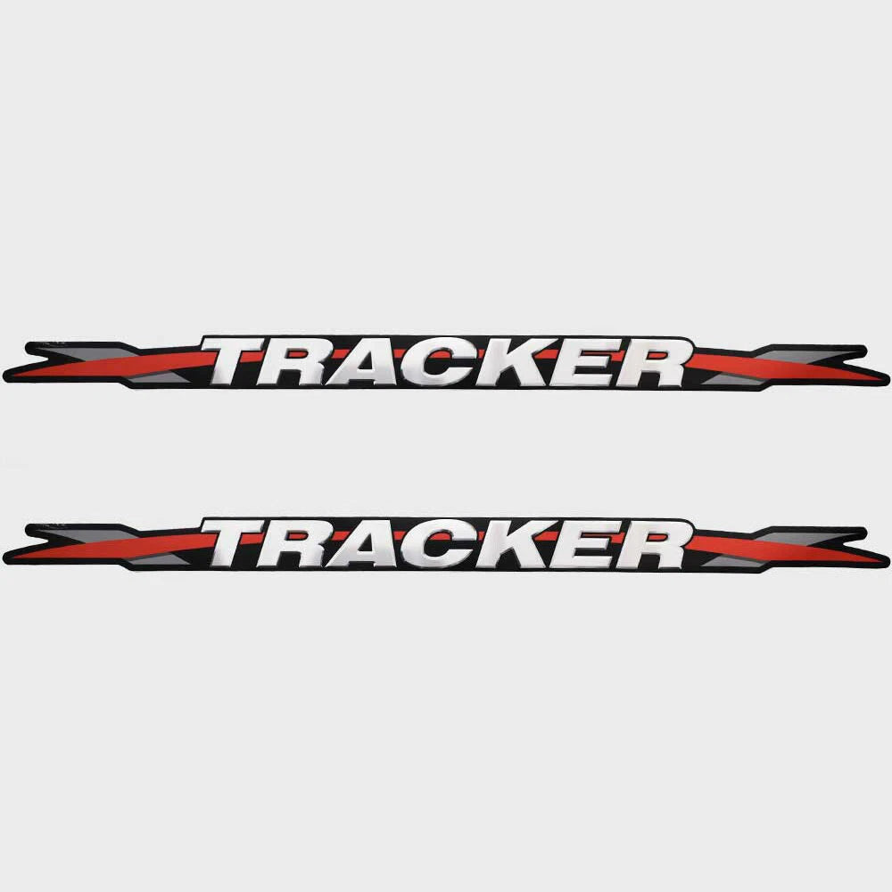 Tracker Boat Logo Decal Sticker 336358 - 32 1/2 Inch Black Red (pair)