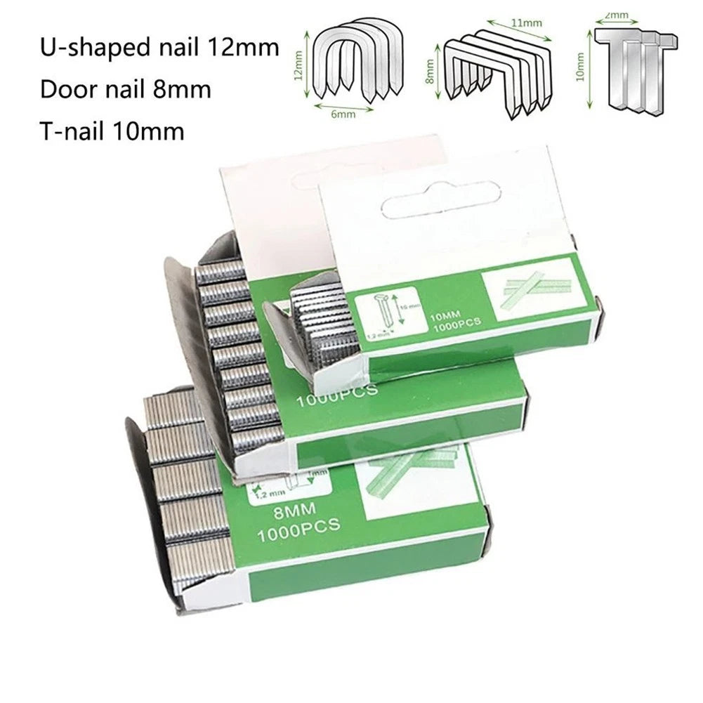 Tools Staples Nails Brad Nails DIY Door Nail Household for Stapler Steel T
