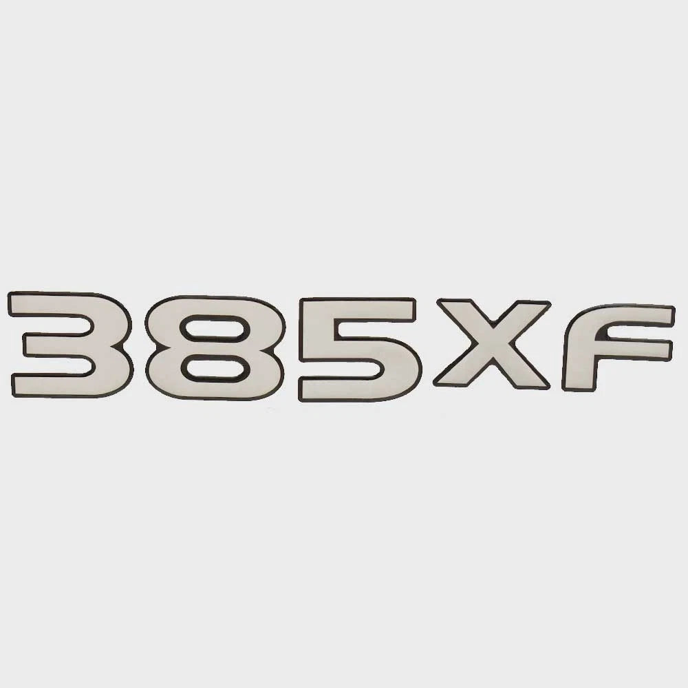 Stratos Boat Raised Emblem Decal 205094 - 385XF Silver Black Sticker