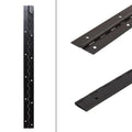 Boat Piano Hinge - 17 1/2 X 1 1/2 Inch Black Aluminum