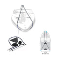 Boat Cover Support Pole and Straps Stand Kit System Height Adjustable Waterproof