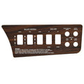 Cobalt Boat Blank Control Panel 502206MT - Ballast Surf Tabs Acrylic