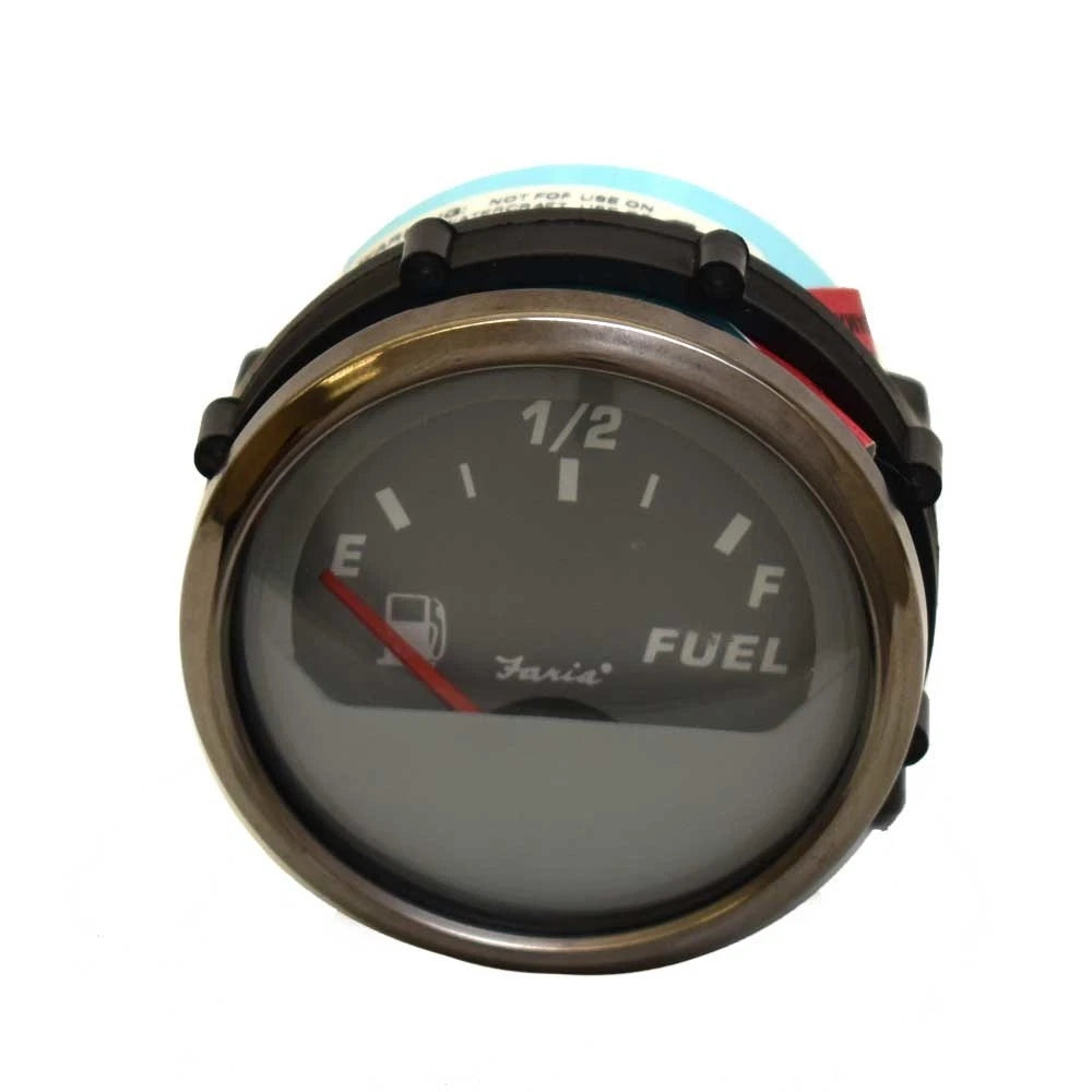 Faria Boat Fuel Level Gauge GP2059A - Professional Gray 2 Inch