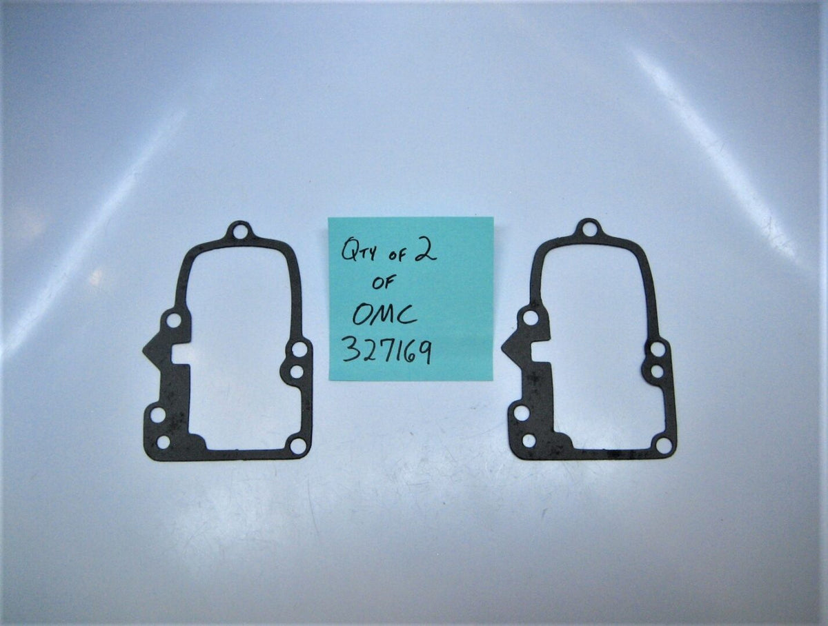 OMC 327169 *2 Pack OEM Evinrude Johnson Outboard Exhaust Housing Gaskets