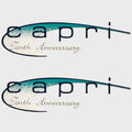 Bayliner Boat Raised Brand Decal - 2050 Capri Stickers (pair)