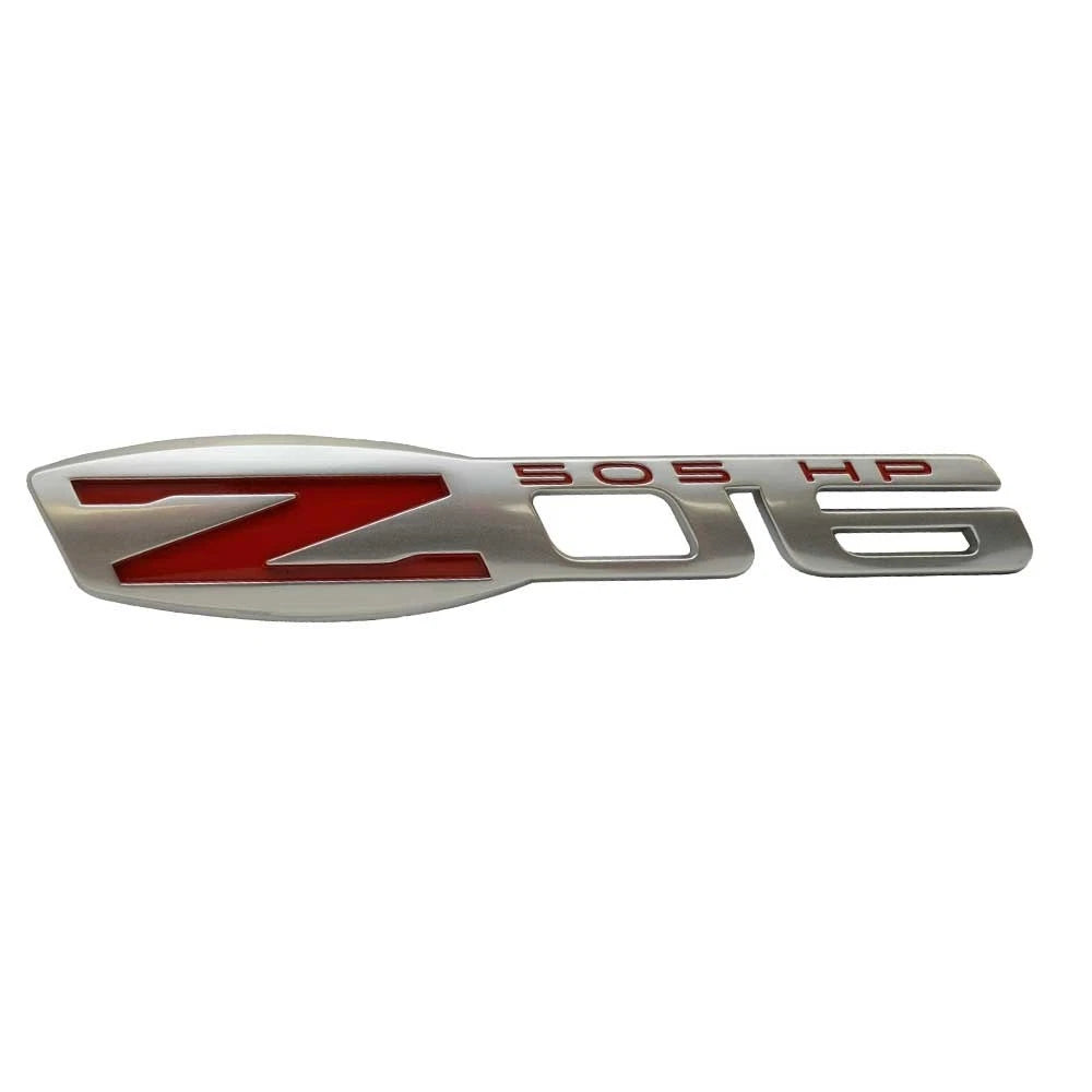 Malibu Boat Raised Decal 599312 - Z06 Corvette Silver Red