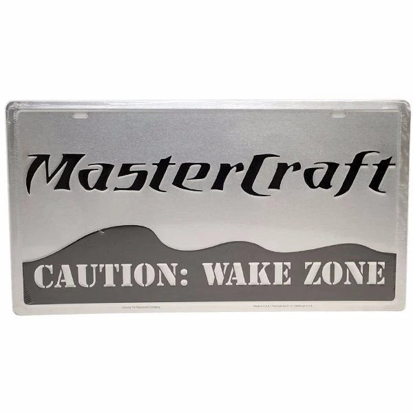 MasterCraft Boat Sign 88551010 - Caution: Wake Zone 22 X 12 Aluminum