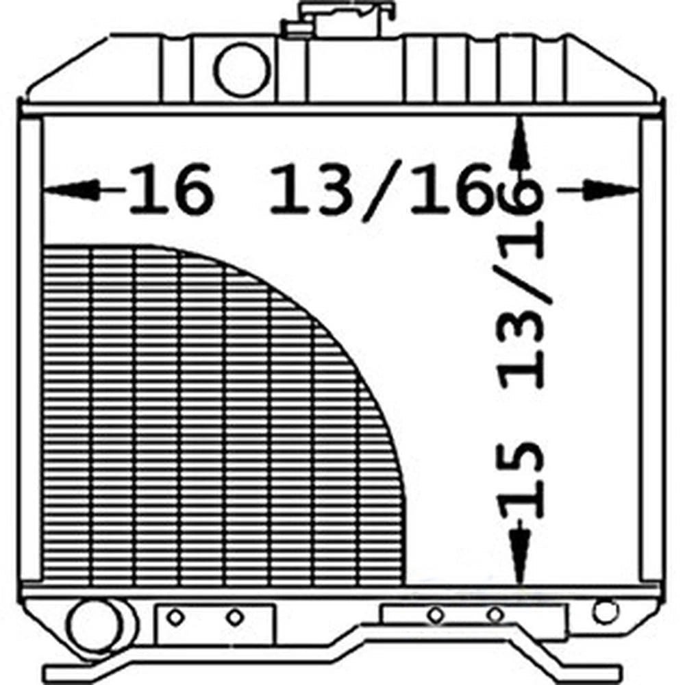 Radiator 17355-72060 Fits Kubota L2850 L3250