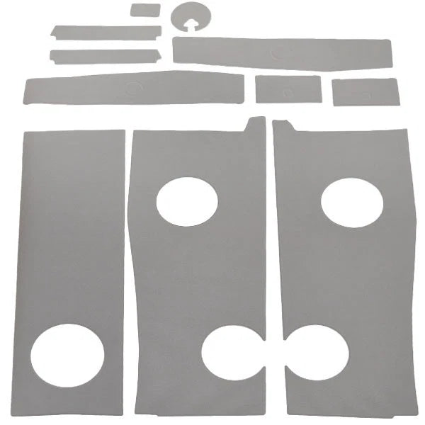 Larson Boat Cockpit Mats 8175-1009 - FX 1750 DC Gray (11 Pc Set)