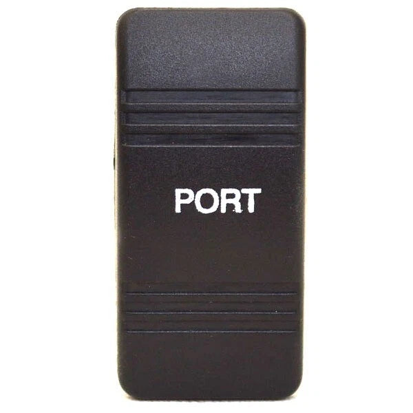 Carling Boat Rocker Switch Actuator - Black Port Non-Illuminate D