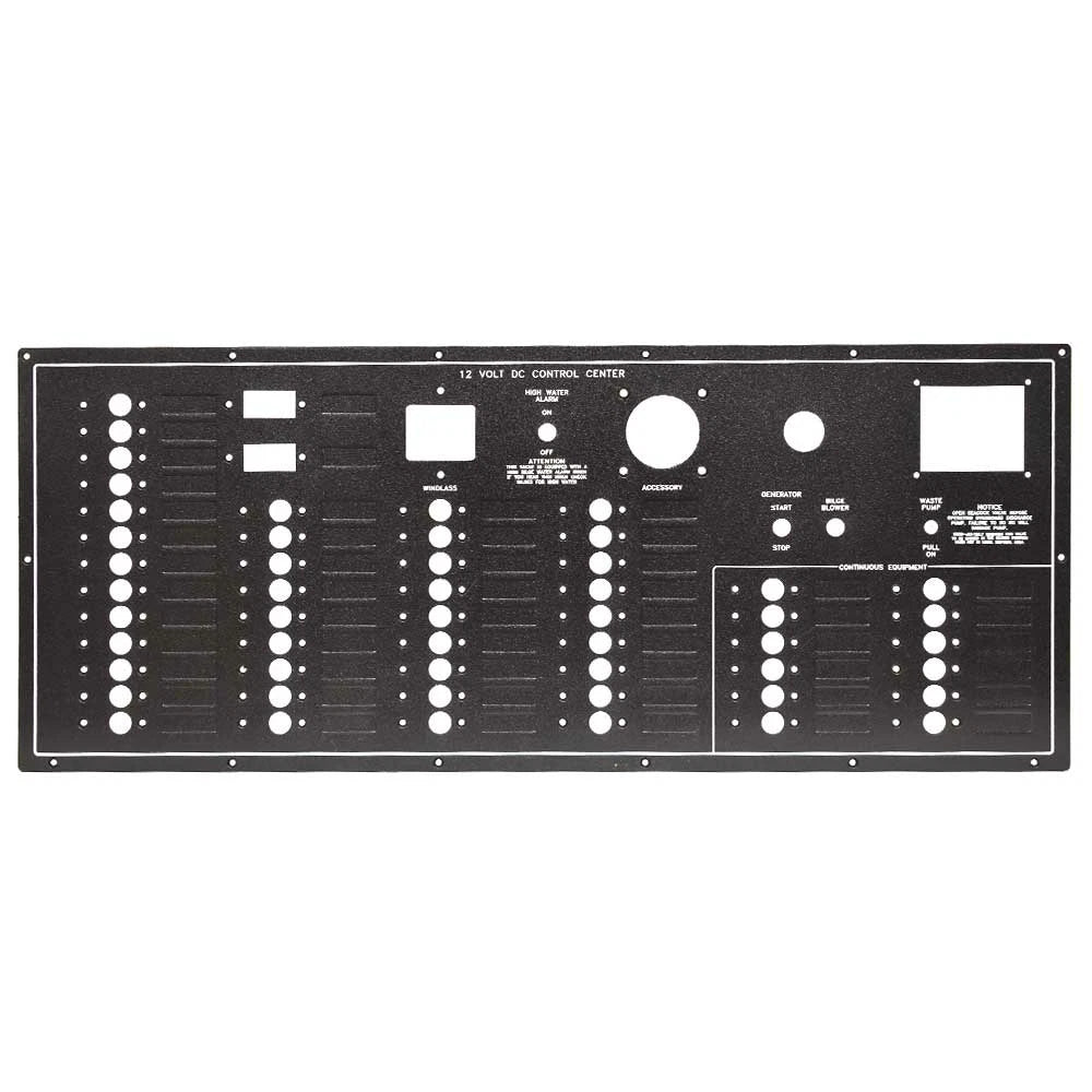 Marquis Boat Blank Breaker Panel - 12V DC