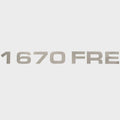 Tahoe Pontoon Boat Decal 085061PM - 1670 FRE 10 5/8 Inch Pewter