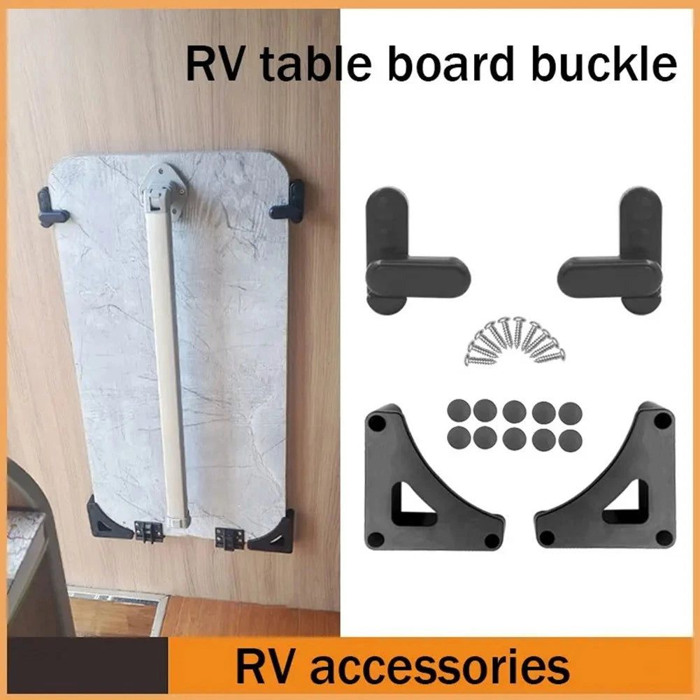 Premium Trailer RV Folding Cabinet Table Board Buckle ABS Outdoor Rotary-Lock