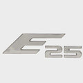 Crownline Boat Raised Emblem Decal 159077-01 - E25 Silver Sticker