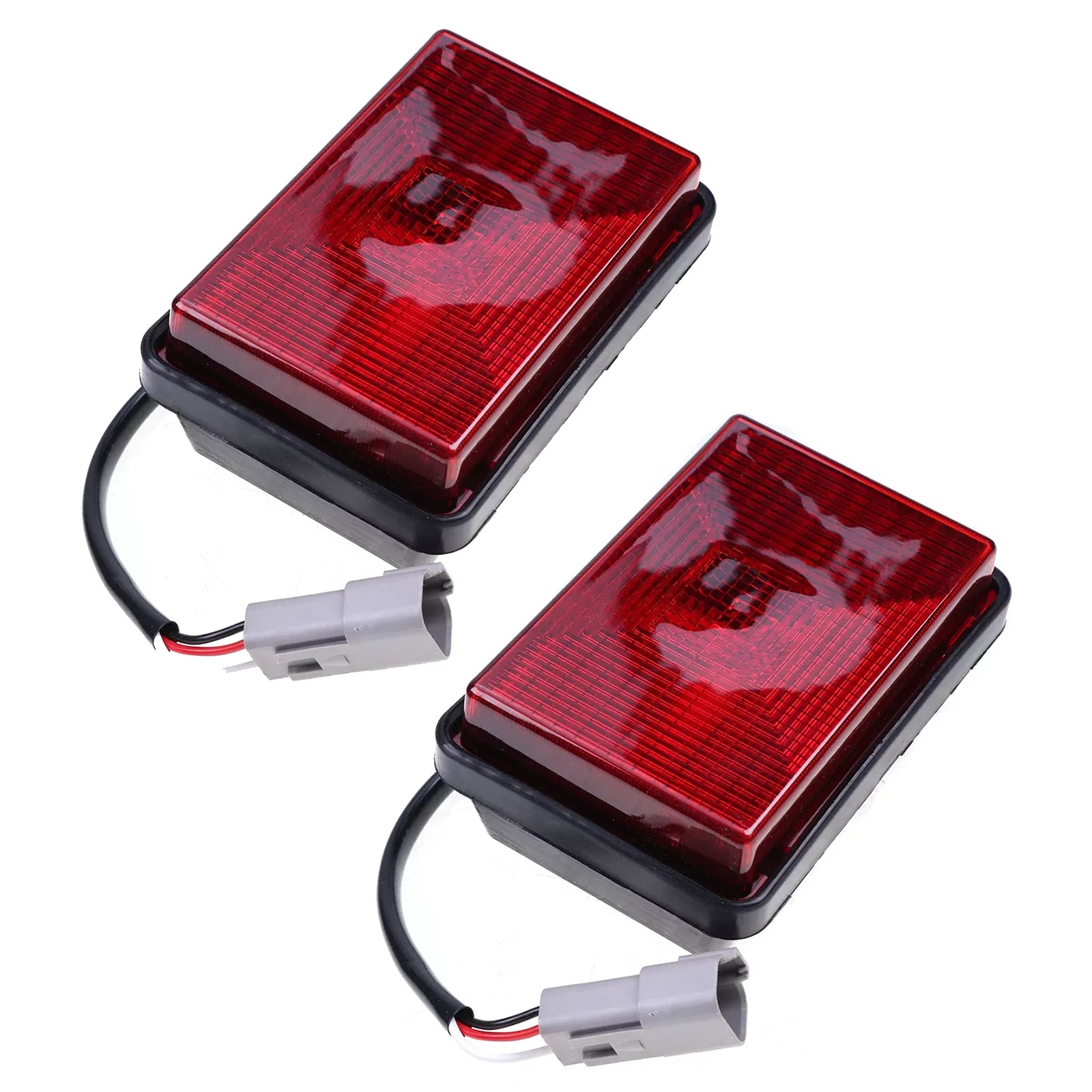 2X Red Lamp Assembly 142-7503 for Caterpillar 247 247B 257B 252B 267B 228 236