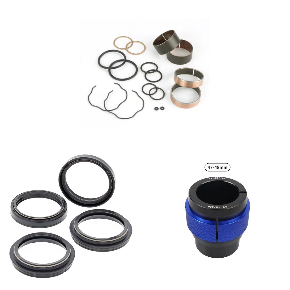 Complete Front Fork Rebuild Kit for Yamaha WR250F 2018-2022 56- with Driver