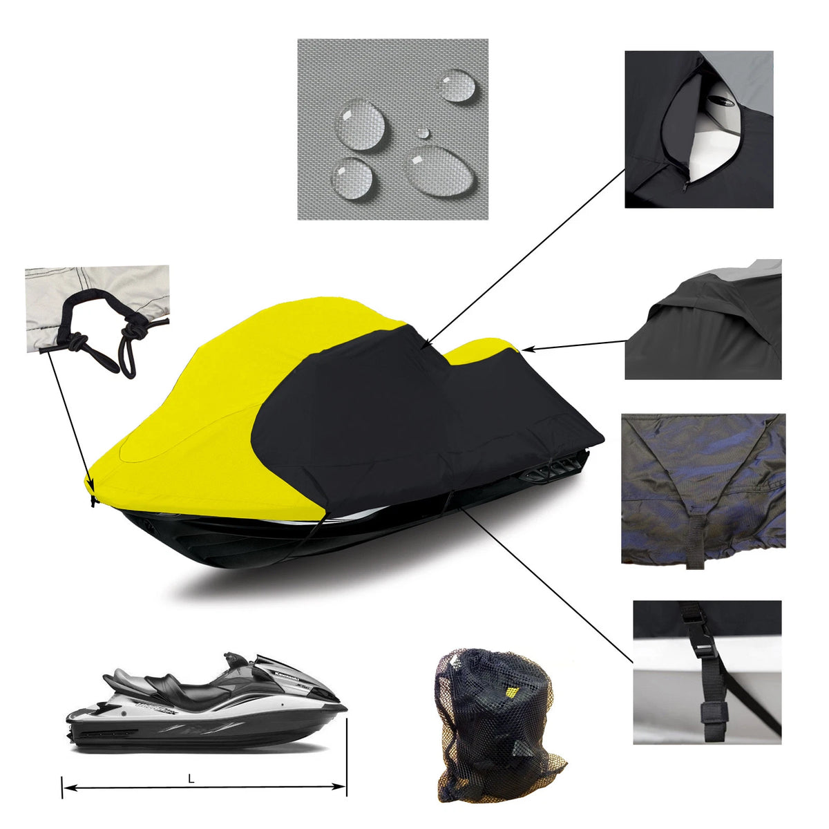 Yamaha Jet Ski WaveRunner VX 110 Trailerable JetSki PWC Storage Cover