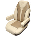 Godfrey Monaco Pontoon Boat Reclining Helm Seat 485961 - Beige - Brown