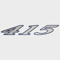 Cruisers Boat Model Decal Sticker V2042300 - 415 Express Silver Blue