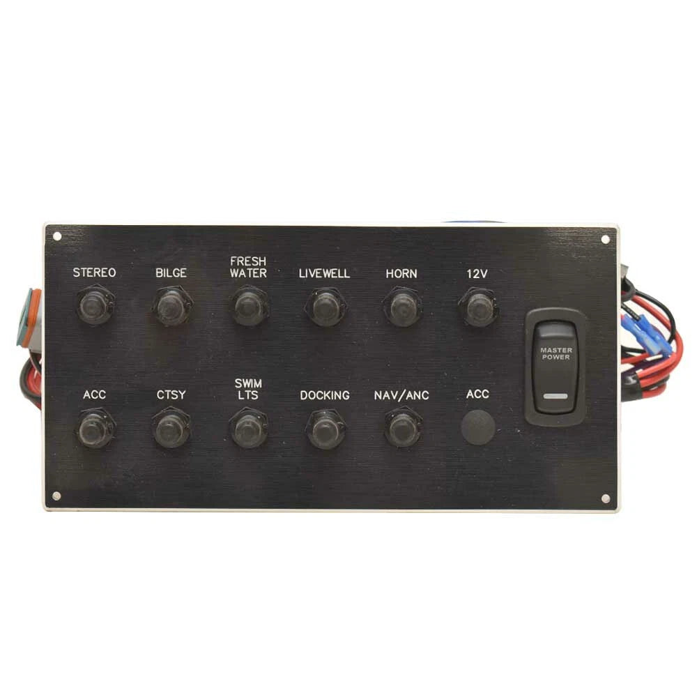 Godfrey Pontoon Boat Breaker Switch Panel 467006 - 9 1/2 X 4 3/4 Inch