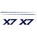 MasterCraft Boat Raised Decal Kit 7506010K - 2006 X-7 Navy Blue 4PC