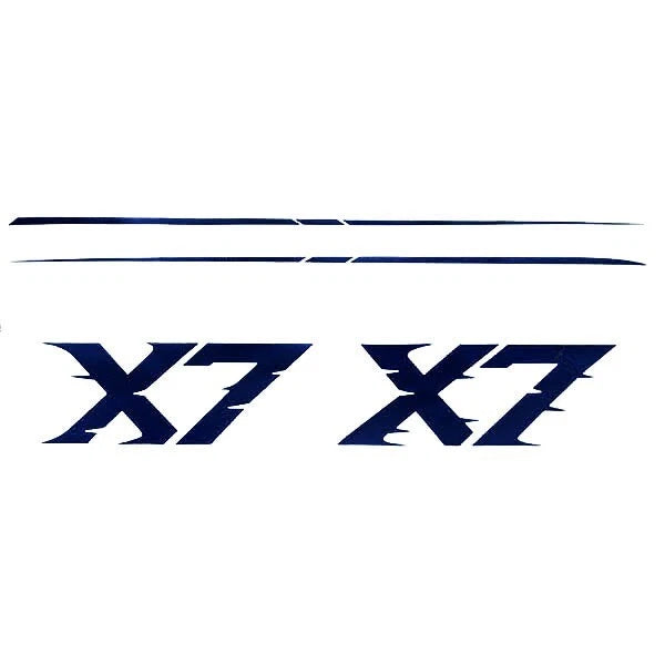 MasterCraft Boat Raised Decal Kit 7506010K - 2006 X-7 Navy Blue 4PC
