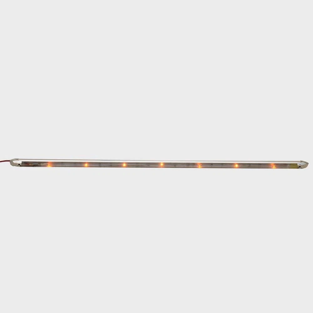12v LED Boat Light Bar - 5/8 X 24 Inch Amber