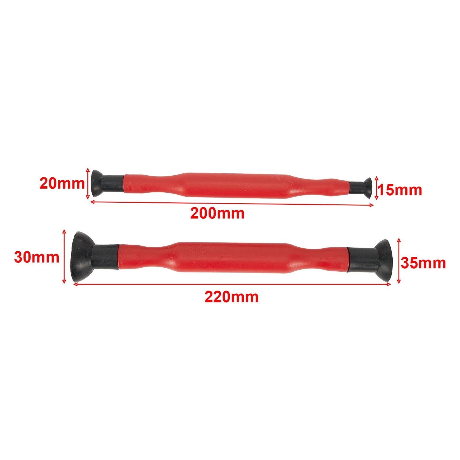 2pc Valve Lapping Tool Set for Engine Valve Grinding Suction Cup Included