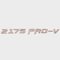 Lund Boat Raised Emblem Decal 2338895 - 2175 Pro-V 15 1/2 Inch Silver Red