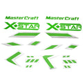 MasterCraft X Star Boat Raised Decals 750171 - Lime Green (18 PC Kit)