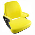 SR8301168 Mid Back Seat, Yellow Vinyl Fits John Deere